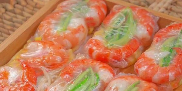 越式春卷皮裹時蔬明蝦（清爽健康的越南美食）