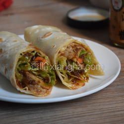 沙茶蔬菜卷餅的做法[圖]