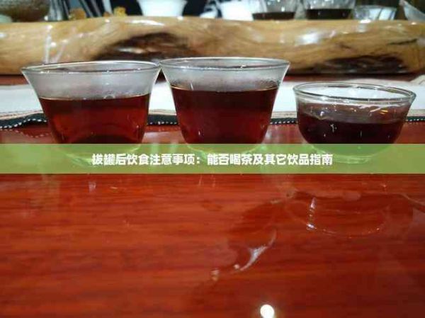 拔罐后飲食注意事項：能否喝茶及其它飲品指南