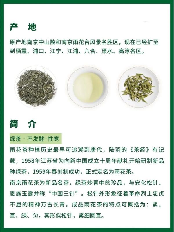 南京雨花茶的特点及品鉴技巧分享