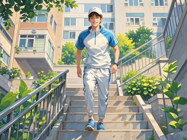 步行上下楼梯可以当作简易有效的锻炼方式