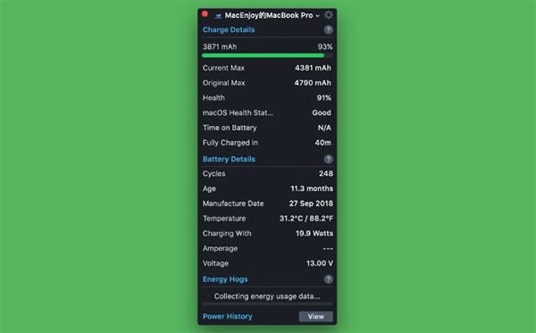 Battery Health 3 Mac截圖