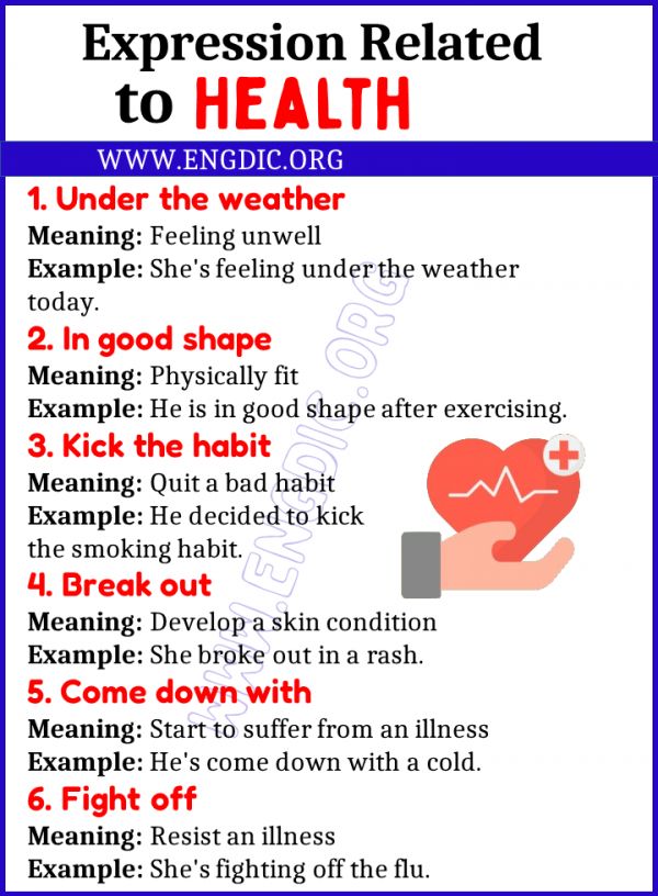 Expressions Related to Health