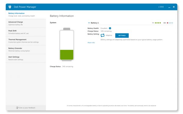 Dell Power Manager 中的电池运行状况