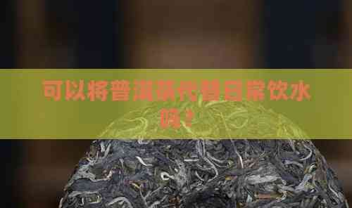 可以將普洱茶代替日常飲水嗎？