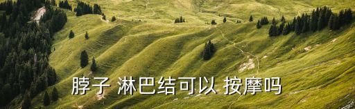 脖子 淋巴結(jié)可以 按摩嗎