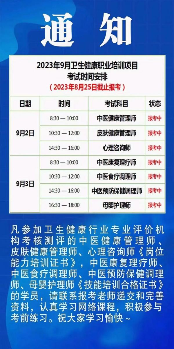 中醫(yī)健康管理師在哪里報名