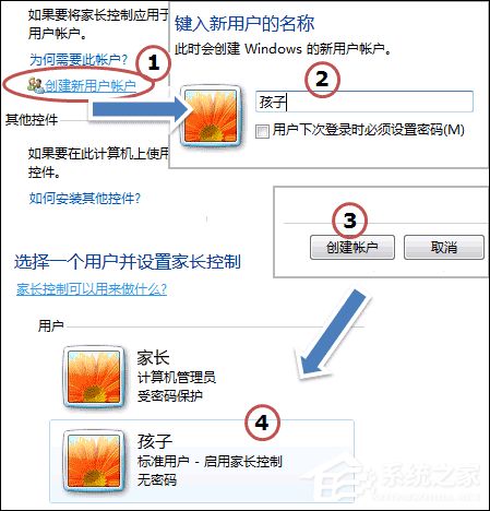 Win 7自带家长控制: 戒除网瘾防沉迷