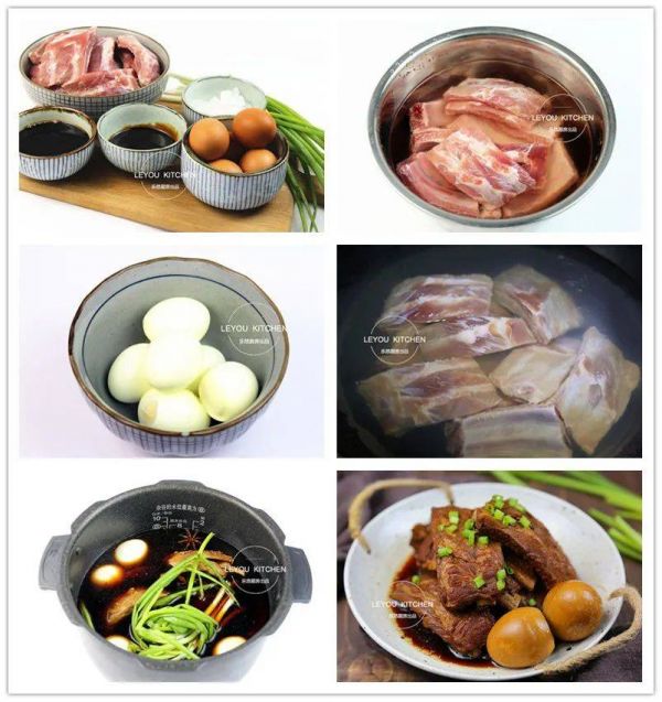 原创4种电饭锅炖肉方法，简单方便，炖好的肉红亮诱人，不输传统做法