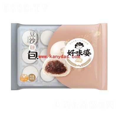 康怡好味婆面点速冻食品早餐晚餐夜宵代餐代理豆沙包