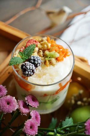 Kitchenaid夏日蔬果谷物酸奶杯的做法 步骤4