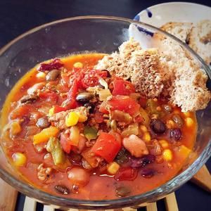 Turkey Chilli/美式火鸡肉杂蔬豆子辣酱汤－健康Paleo版的做法 步骤5
