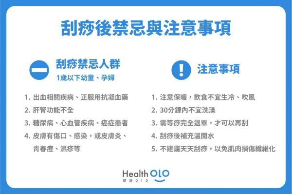 刮痧後禁忌與注意事項