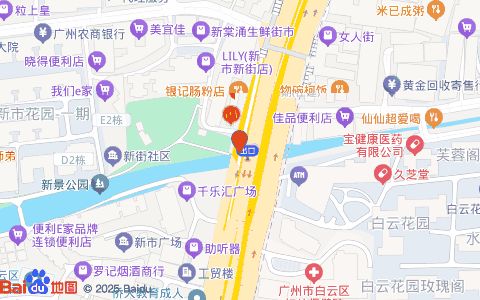 银记肠粉店(新市店)位置示意图