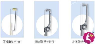 宝丽太溶脂针对不同部位采用的工具