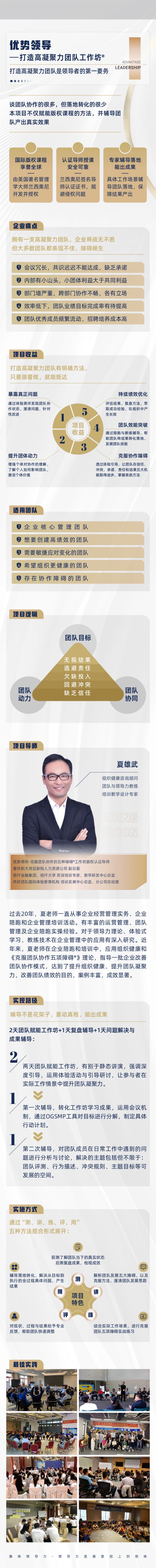 优势领导—打造高凝聚力团队工作坊®