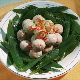 竹笋菇炒鱼丸