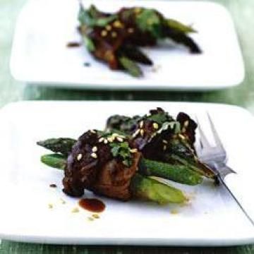 青葱芦笋牛肉卷做法