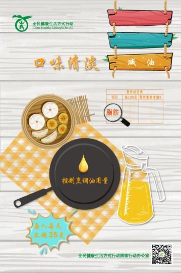 减油：控制烹调油用量 全民健康生活方式行动国家行动办公室 供图