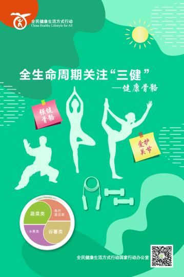 健康骨骼：强健骨骼、爱护关节 全民健康生活方式行动国家行动办公室 供图