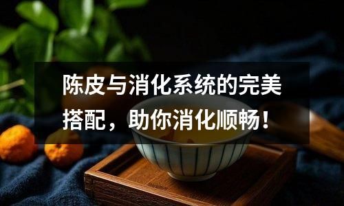 陈皮与消化系统的完美搭配，助你消化顺畅！