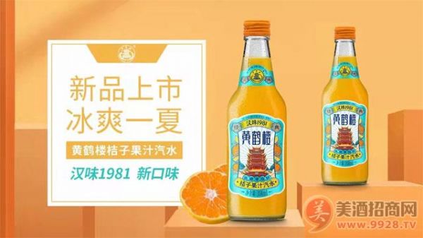 黃鶴樓漢味1981果汁汽水碳酸飲料桔子味