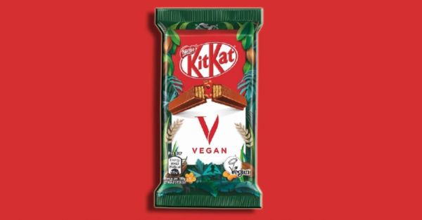 来自雀巢的纯素 kit kat