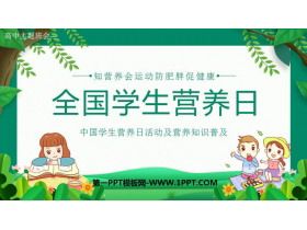 《全国学生营养日》PPT班会课件