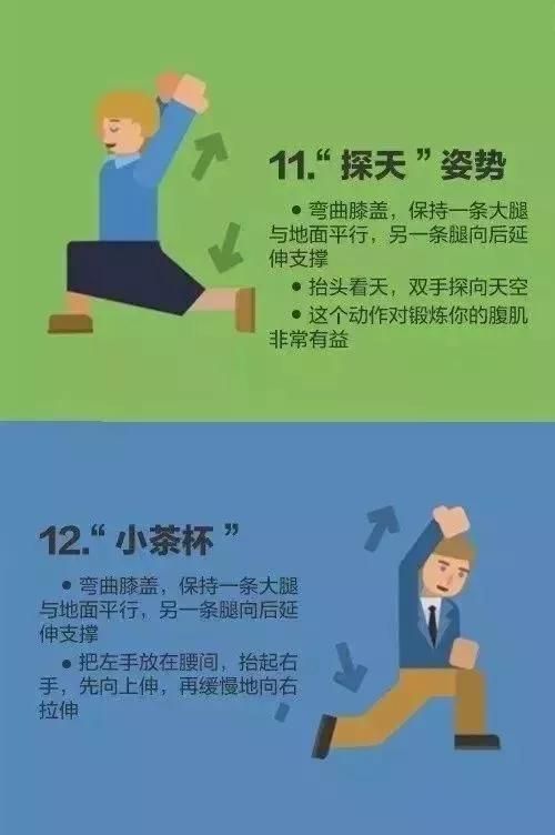 办公室加班劳累，16个拉伸动作缓解疲劳！
