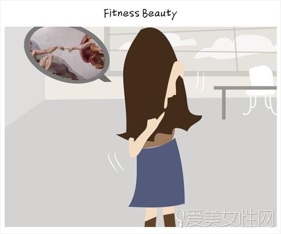 将右手臂从上往下，而左手臂从下往上伸到背后