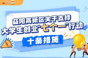 图解 | 看国家级益阳高新区“支持大学生创业十条”助力大学生在“益”创业更容易
