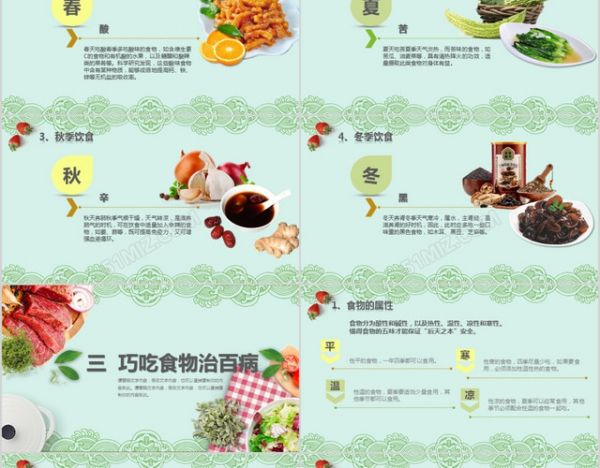 健康飲食知識營養(yǎng)美食搭配科普講座美食ppt模板