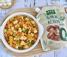 #夏日鲜味轻享健康#南瓜虾仁烩饭