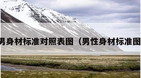 男身材标准对照表图（男性身材标准图）