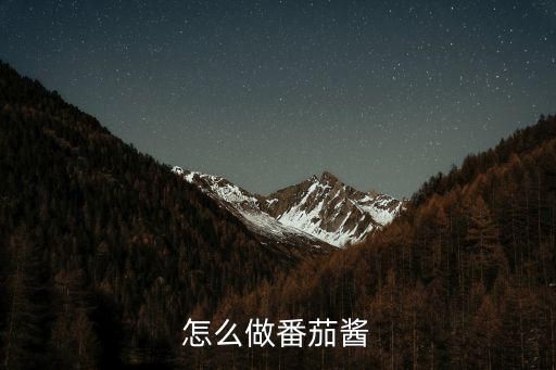 怎么做番茄酱