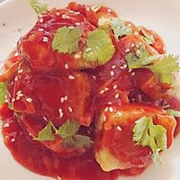 番茄醬酸甜豆腐塊的做法圖解1