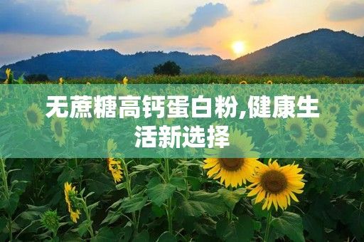 无蔗糖高钙蛋白粉,健康生活新选择