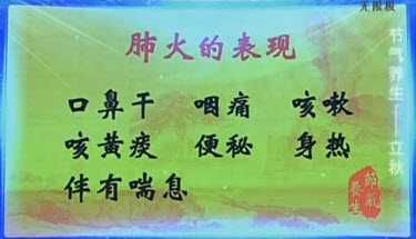 肺火的表现
