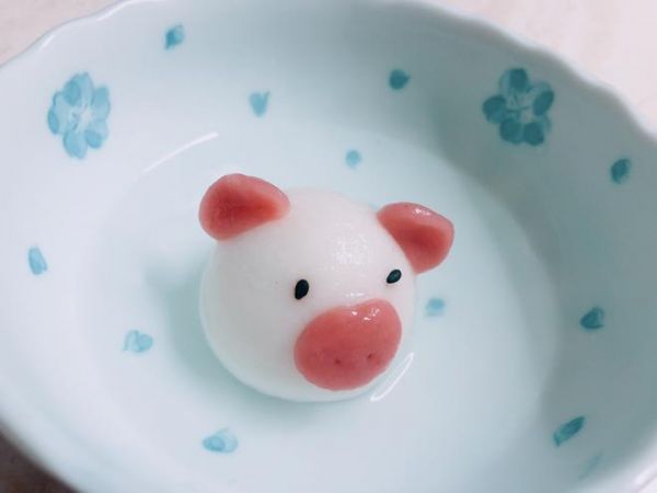 幼儿园小朋友都能操作的～超可爱小猪汤圆的做法