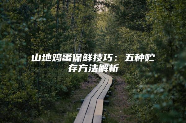 山地鸡蛋保鲜技巧：五种贮存方法解析