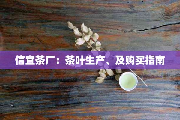 信宜茶廠：茶葉生產(chǎn)、及購買指南