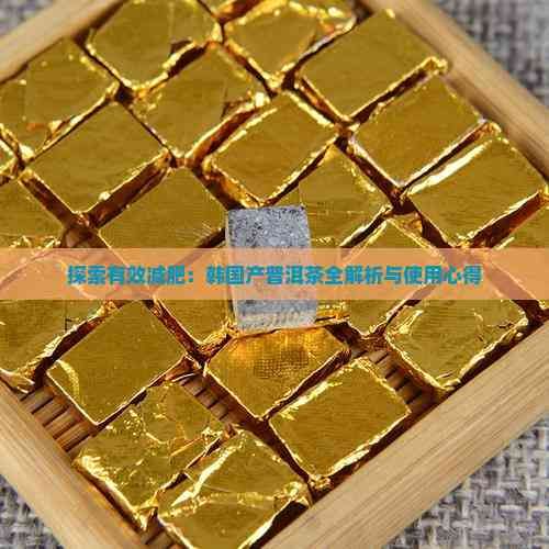 探索有效减肥：韩国产普洱茶全解析与使用心得