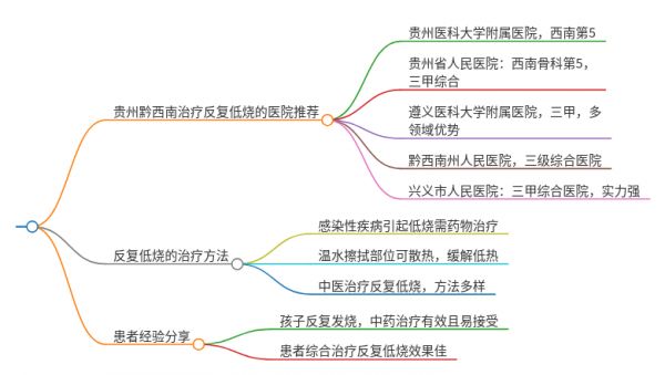 2025年贵州黔西南治疗反复低烧的医院有哪些