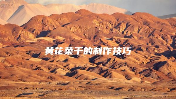 黄花菜干的制作技巧