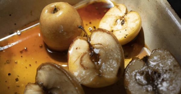 健康的烤苹果食谱