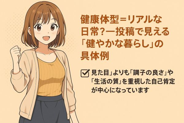 健康体型界隈とは？基準は？SNSで話題の“太くない・痩せすぎない”新しい美の基準