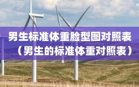 男生标准体重脸型图对照表（男生的标准体重对照表）