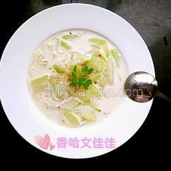 奶香冬瓜粉丝汤的做法[图]