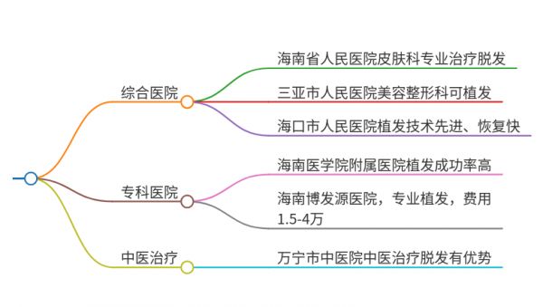 2025年海南万宁治疗脱发的医院有哪些