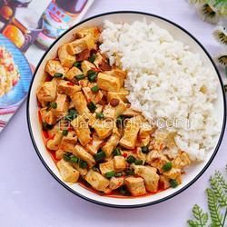 紅燒豆腐蓋飯的做法[圖]